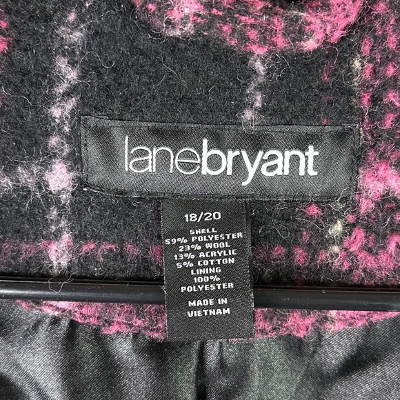 Plaid Women's Jacket in Pink and Black - Picture 4 of 16